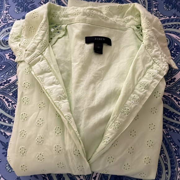 J crew half button shirt dress - Picture 3 of 5